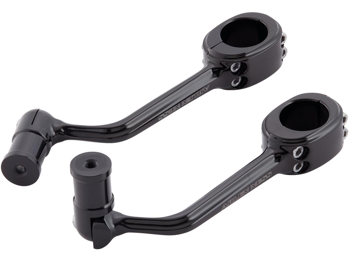 Arlen Ness Forged Highway Peg Mounts Accepts Hd Type Shifter Pegs (5/16” 24) Black Anodized Arlen Ness