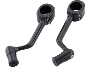 Arlen Ness Forged Highway Peg Mounts Accepts Hd Type Shifter Pegs (5/16” 24) Black Anodized Arlen Ness Default Title