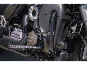 Arlen Ness Forged Highway Peg Mounts Including Arlen Ness Black Knurled Style Shifter Pegs Black Anodized Arlen Ness