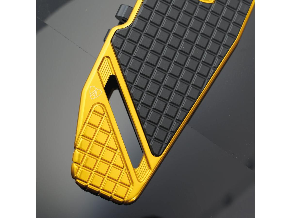 Arlen Ness Speedliner Driver Floorboards Gold Anodized Arlen Ness
