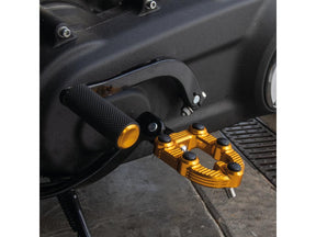 Arlen Ness Knurled Rubber Shift/Brake Peg Gold Anodized Arlen Ness