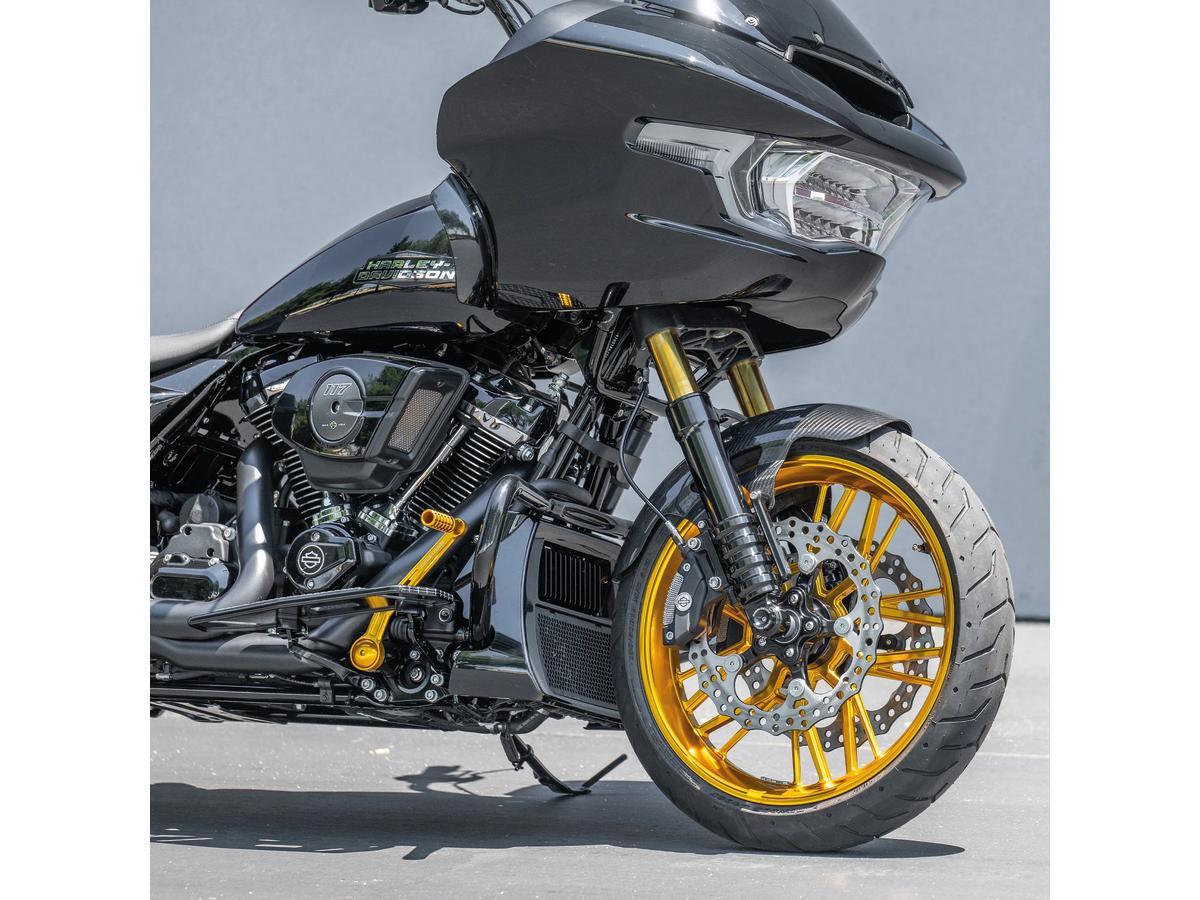 Arlen Ness Speedliner Brake And Shift Arm Control Kit With Solo (Toe ) Shifter Gold Anodized Arlen Ness