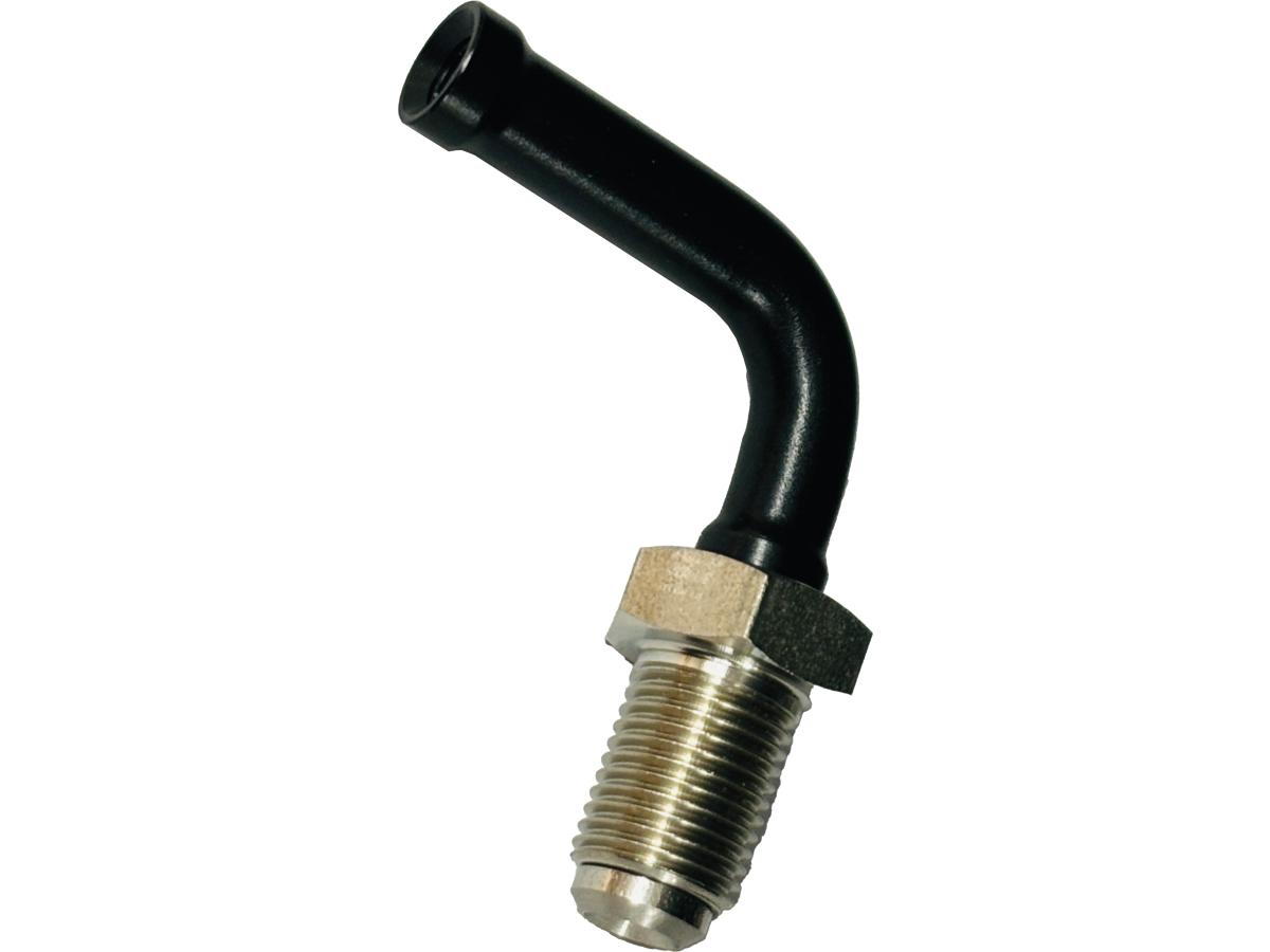 Spiegler M10 X 1, Vario Line Male Fitting Type 419, 90° Elbow (Black Anodized Aluminium Elbow, Stainless Steel Fastener) Spiegler Default Title