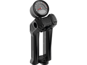 Ricks Motorcycles Club Style Pullback Riser Kit For Top Mount Round Speedometer 11,5" Height, 1 1/4" Clamp Diameter Black Anodized Ricks Motorcycles Default Title