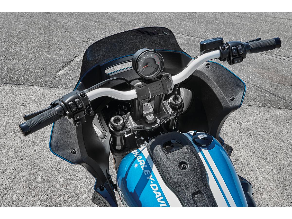 Ricks Motorcycles Club Style Pullback Riser Kit For Top Mount Round Speedometer 11,5" Height, 1 1/4" Clamp Diameter Black Anodized Ricks Motorcycles