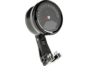 Ricks Motorcycles Bottom To Top Mount Round Speedometer Conversion Kit For Ricks Club Style Riser Kit Black Anodized Ricks Motorcycles