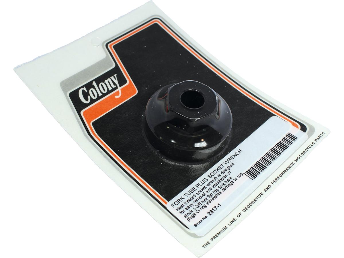Colony Fork Tube Plug Wrench For Stock 1 3/8 Hex Flat Top Fork Tube Plugs, Black Oxide Finish Colony Default Title