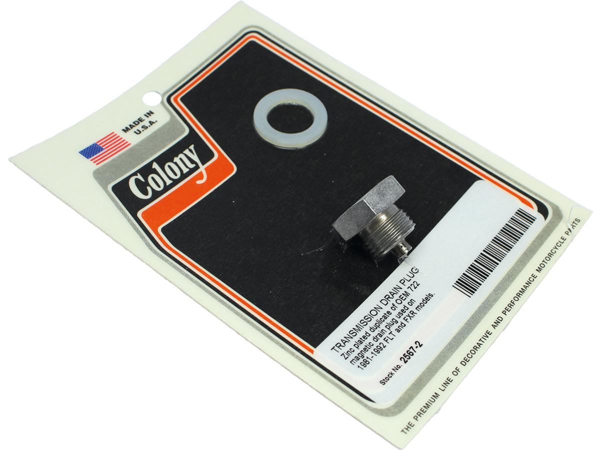 Colony Transmission Drain Plug Magnetic, Includes Gasket Zinc Plated Colony Default Title