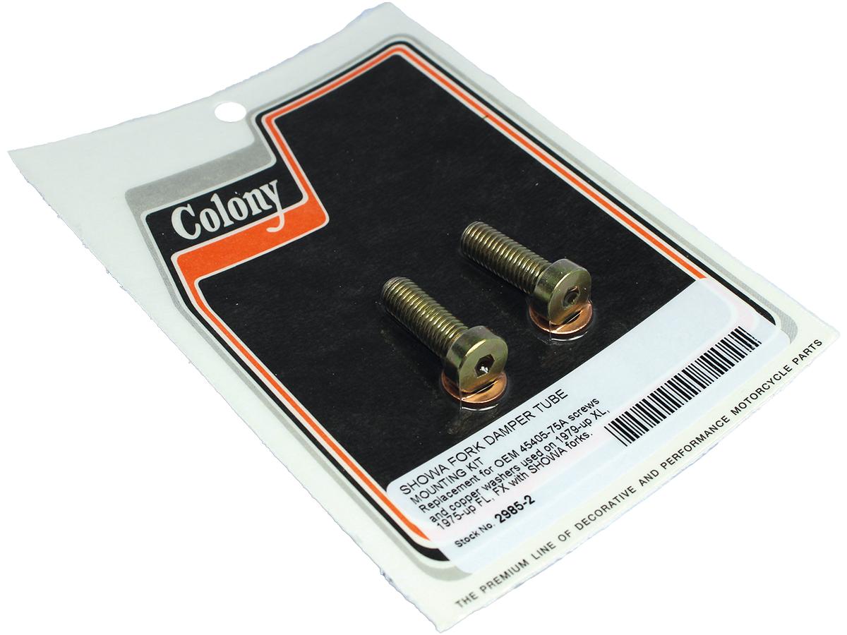 Colony Fork Damper Tube Screw And Washer Kit Chrome Colony Default Title