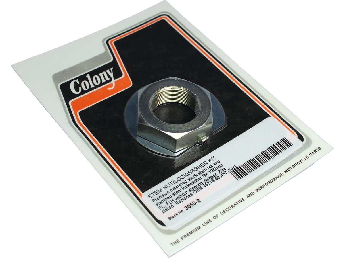 Colony Stem Nut And Stamped Steel Lockwasher Zinc Plated Colony Default Title