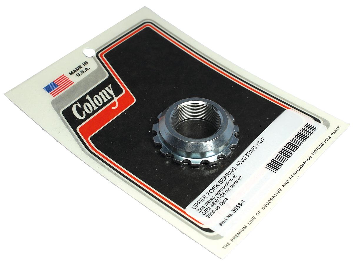 Colony Upper Fork Bearing Adjustment Nut Zinc Plated Colony Default Title