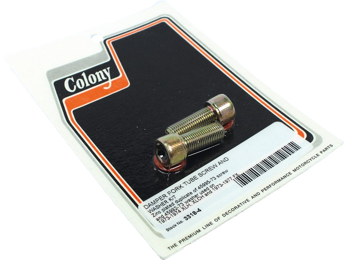 Colony Fork Damper Tube Screw And Washer Kit Zinc Plated Colony Default Title