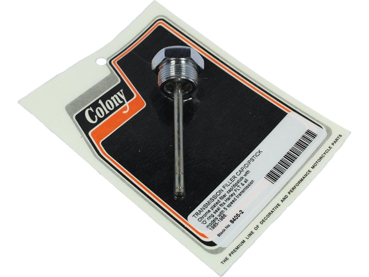 Colony Custom Transmission Filler Plug With Dipstick, 5 Speed Chrome 7/8" 18 Colony Default Title