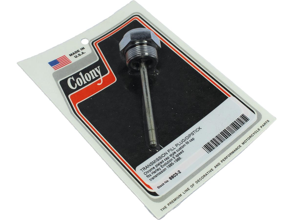 Colony Custom Transmission Filler Plug Cap Style, 5 Speed Chrome 7/8" 18 Colony Default Title