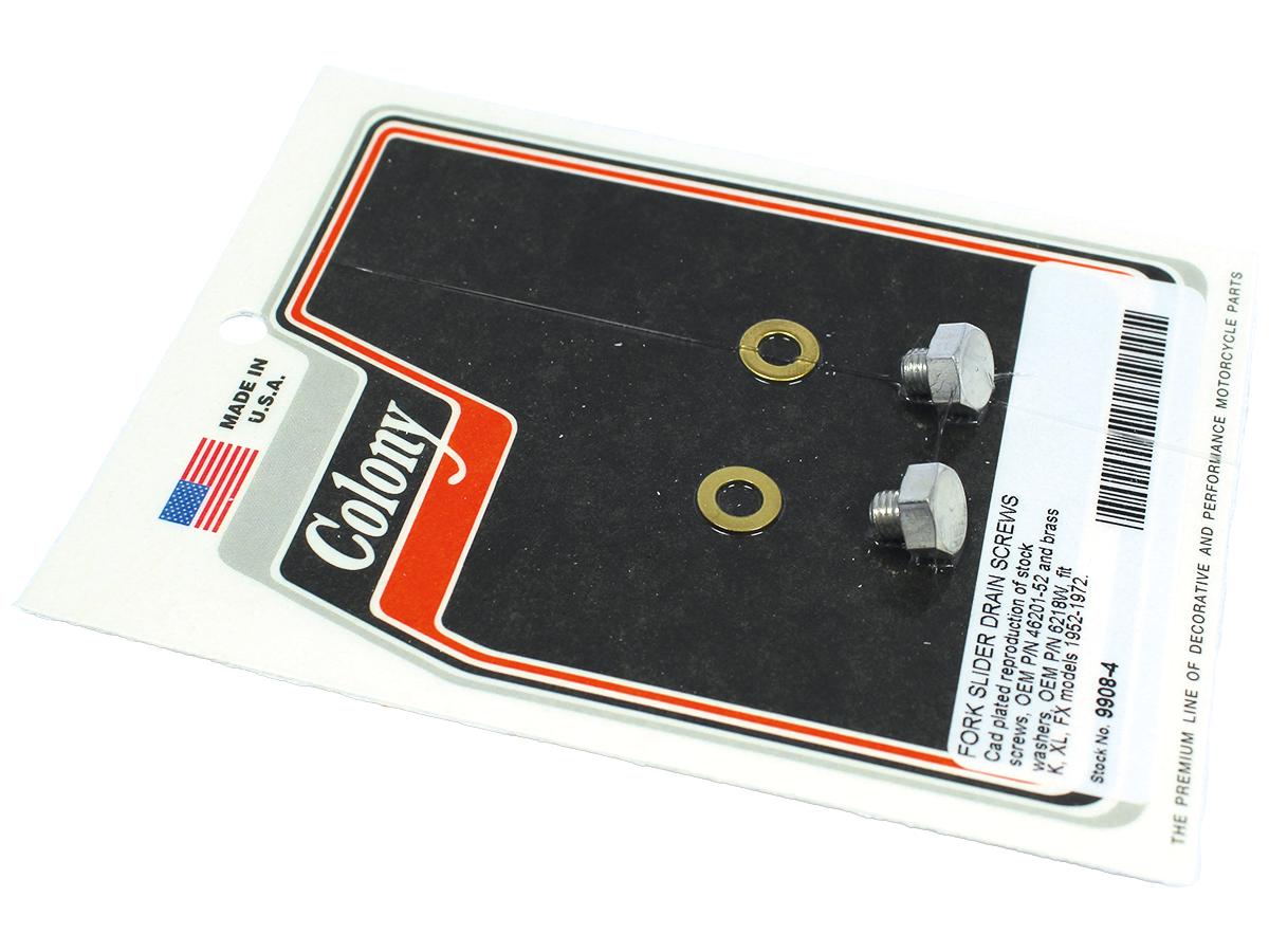Colony Fork Slider Drain Screws Cadmium Plated Colony Default Title