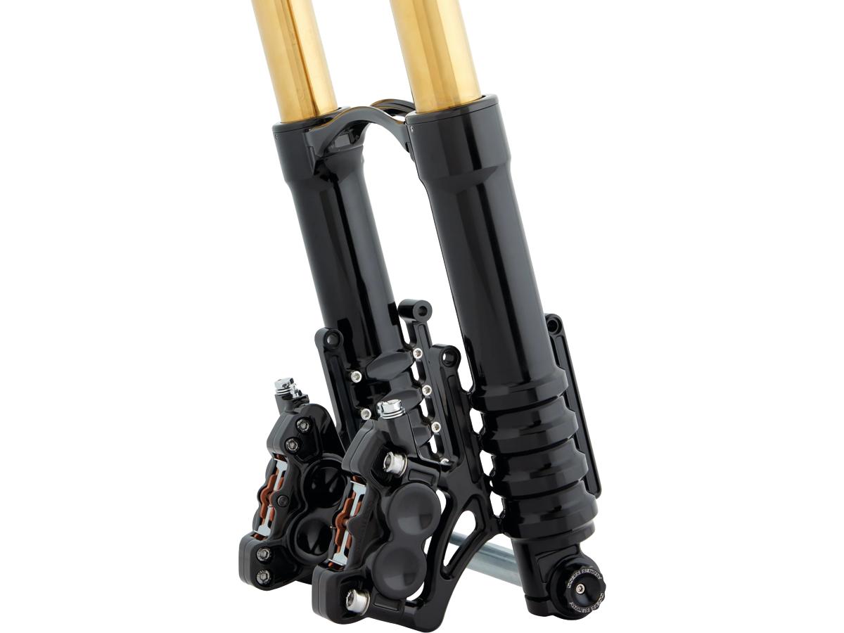 Arlen Ness Method No Flex Fork Legs For Radial Dual Brakes (100mm Bolt Pattern) Black Arlen Ness
