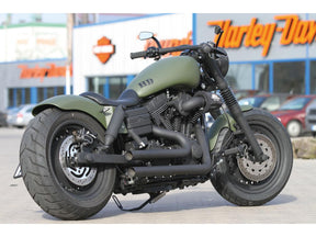 Thunderbike Rear Steel Fender For Twin Cam Dyna 200/18" Tire, No Lighting Raw Thunderbike