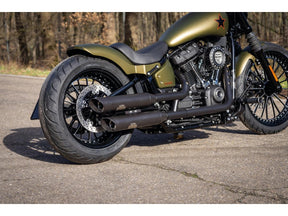 Thunderbike Rear Steel Fender For Twin Cam Dyna 200/18" Tire, With 3 In 1 Atto Integral Raw Thunderbike