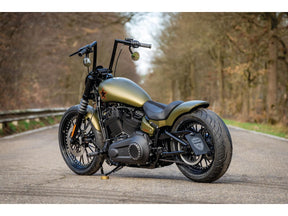 Thunderbike Rear Steel Fender For Twin Cam Dyna 200/18" Tire, With 3 In 1 Atto Integral Raw Thunderbike