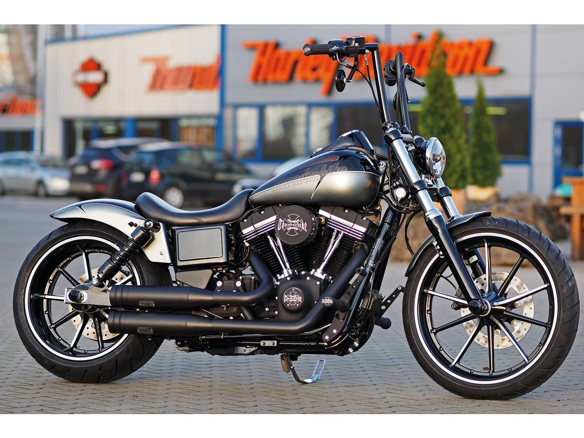 Thunderbike Rear Steel Fender For Twin Cam Dyna 260/18" Tire, No Lighting Raw Thunderbike