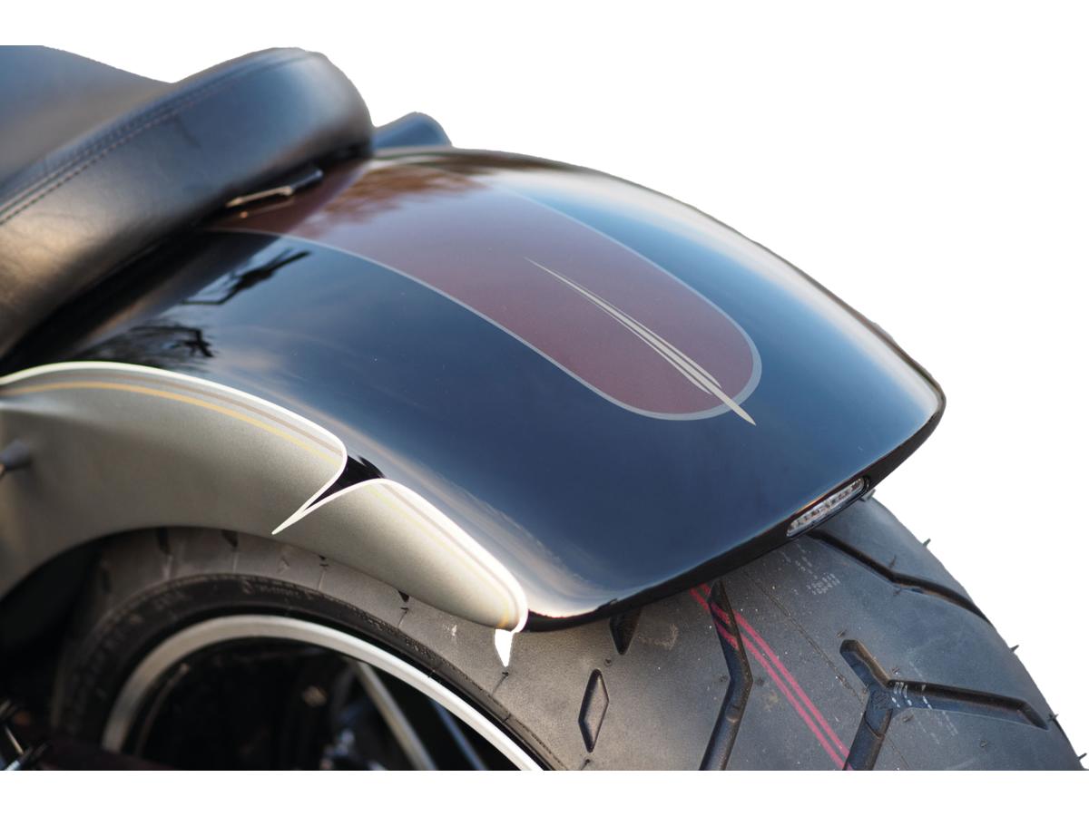Thunderbike Rear Steel Fender For Twin Cam Dyna 260/18" Tire, With Taillight Raw Thunderbike
