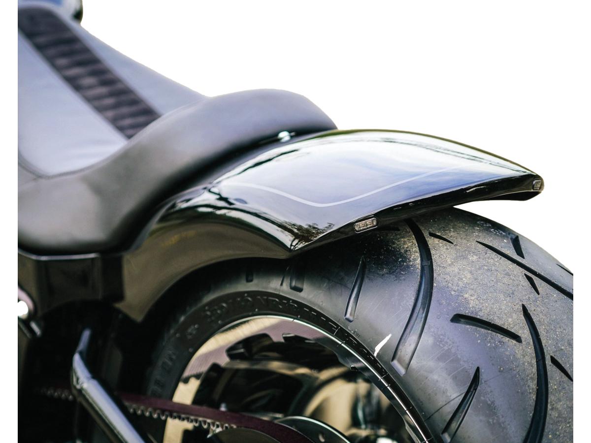 Thunderbike Rear Steel Fender For Twin Cam Dyna 260/18" Tire, With 3 In 1 Raw Thunderbike