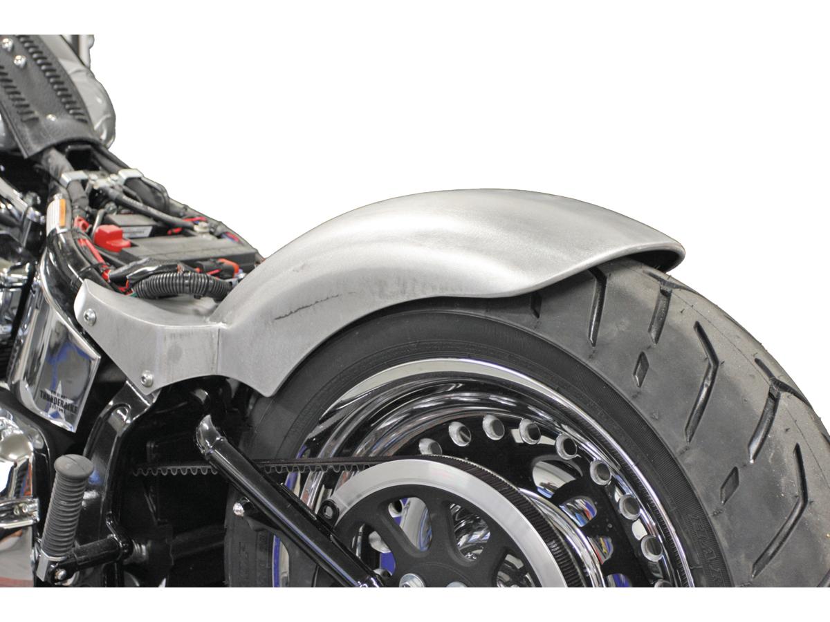 Thunderbike Rear Steel Fender For Twin Cam Softail (Narrow Frame) 200/18" Tire, No Lighting Raw Thunderbike