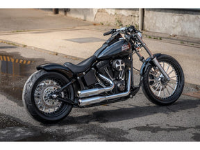 Thunderbike Rear Steel Fender For Twin Cam Softail (Narrow Frame) 200/18" Tire, With Taillight And Atto Integral Turn Signals Raw Thunderbike