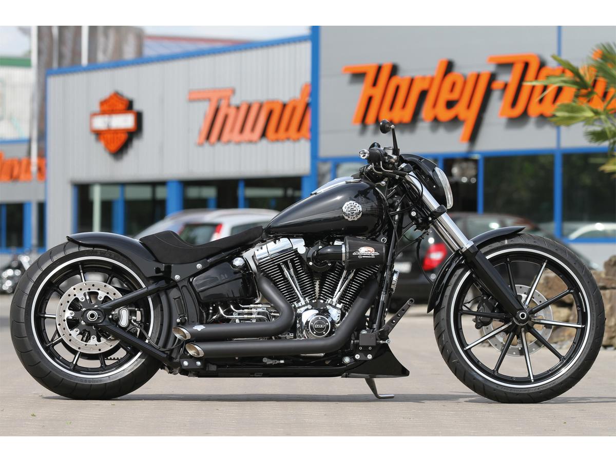 Thunderbike Rear Steel Fender For Twin Cam Softail (Wide Frame) 260/18" Tire, No Lighting Raw Thunderbike