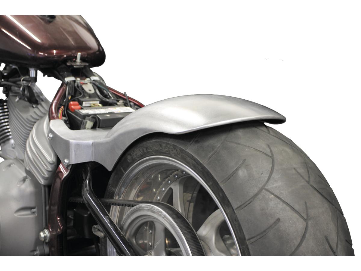 Thunderbike Rear Steel Fender For Twin Cam Softail (Wide Frame) 260/18" Tire, No Lighting Raw Thunderbike
