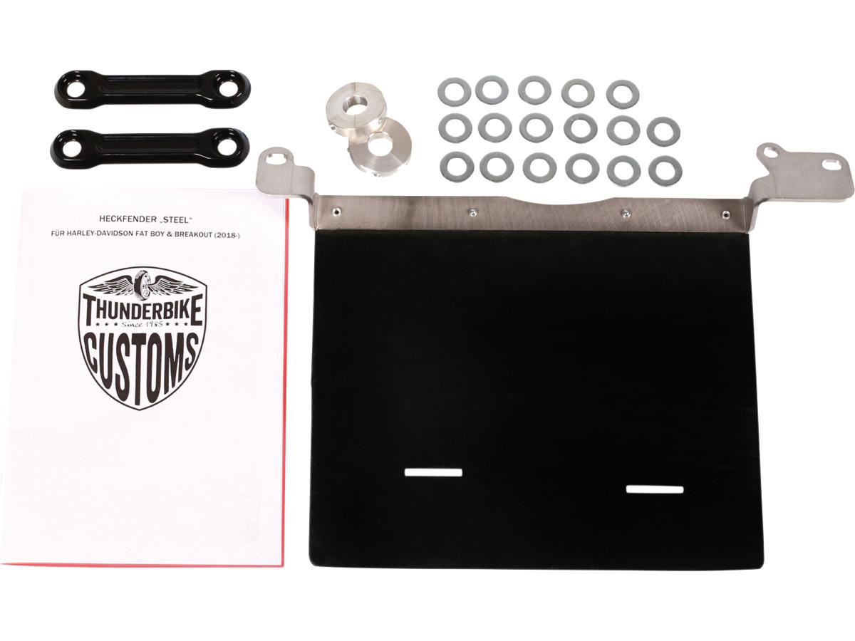 Thunderbike Rear Steel Fender For Milwaukee Eight Softail (Wide Frame) 260/18" Tire, No Lighting Raw Thunderbike