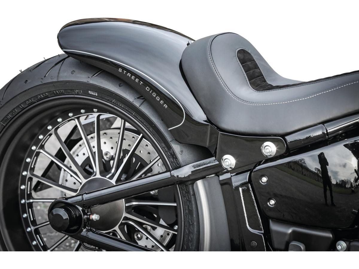 Thunderbike Rear Steel Fender For Milwaukee Eight Softail (Narrow Frame) 200/18" Tire, No Lighting Raw Thunderbike