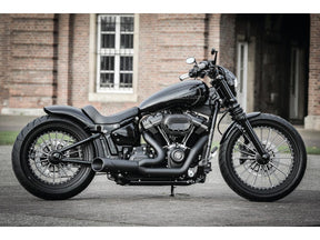 Thunderbike Rear Steel Fender For Milwaukee Eight Softail (Narrow Frame) 200/18" Tire, With 3 In 1 Atto Integral Raw Thunderbike