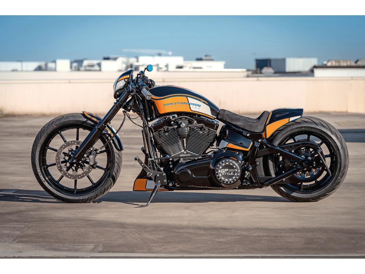 Thunderbike Gp Style Rear Fender For 240 260/18", With Taillight And Turn Signals Raw Thunderbike