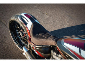 Thunderbike Gp Style Rear Fender For 240 260/18", With Taillight And Turn Signals Raw Thunderbike