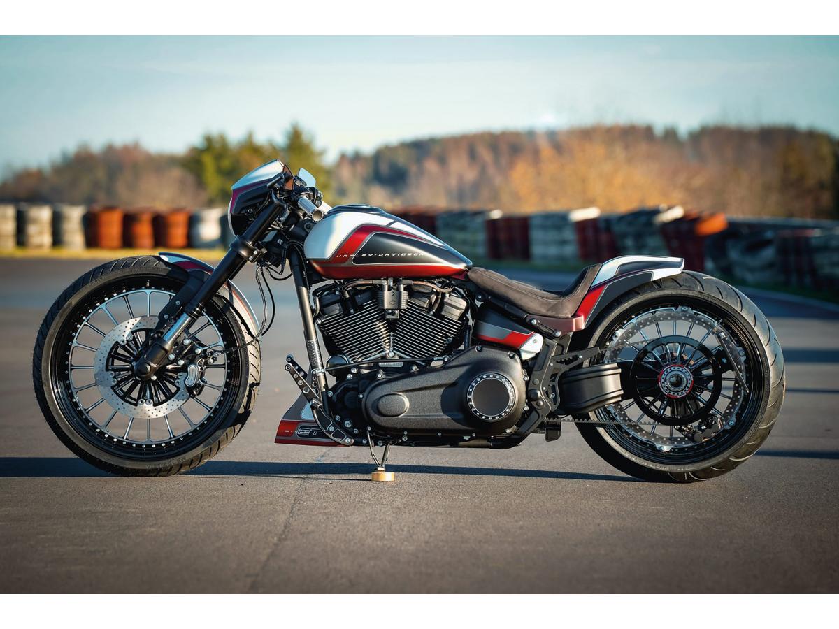 Thunderbike Gp Style Rear Fender For 240 260/18", With Taillight And Turn Signals Raw Thunderbike