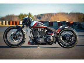 Thunderbike Gp Style Rear Fender For 240 260/18", With Taillight And Turn Signals Raw Thunderbike