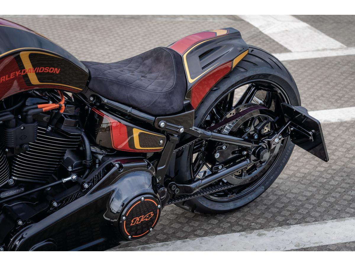 Thunderbike Gp Style Rear Fender For 240 260/18", With Taillight And Turn Signals Raw Thunderbike