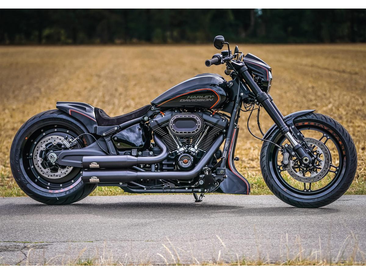 Thunderbike Gp Style Rear Fender For 240 260/18", With Taillight And Turn Signals Raw Thunderbike