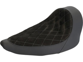 Thunderbike Nubuk Leather Solo Seat Diamond Stitch, For Thunderbike Steel Fender 260/18" And Oe Tank Black Thunderbike