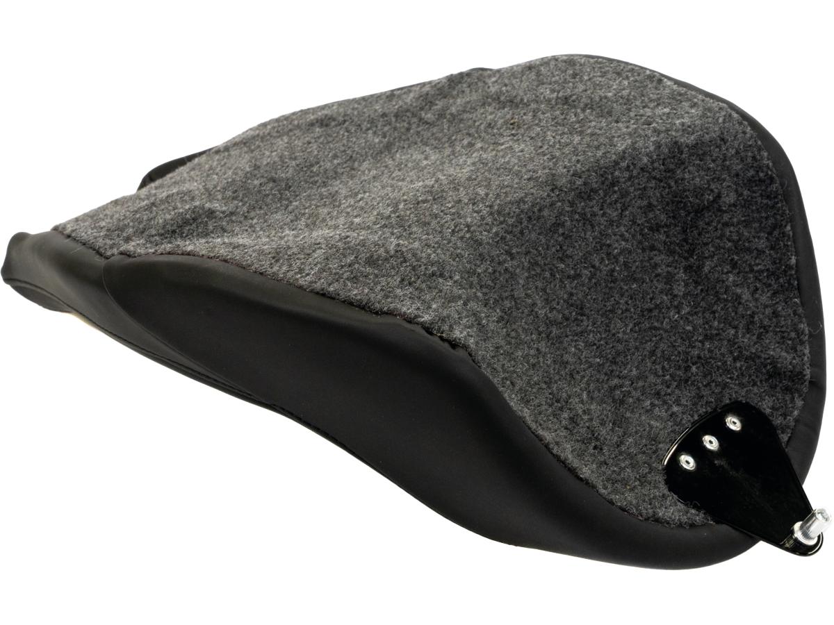 Thunderbike Genuine Leather Solo Seat With Thunderbike Steel Fender 260/18" And Aluminium Tank Black Thunderbike