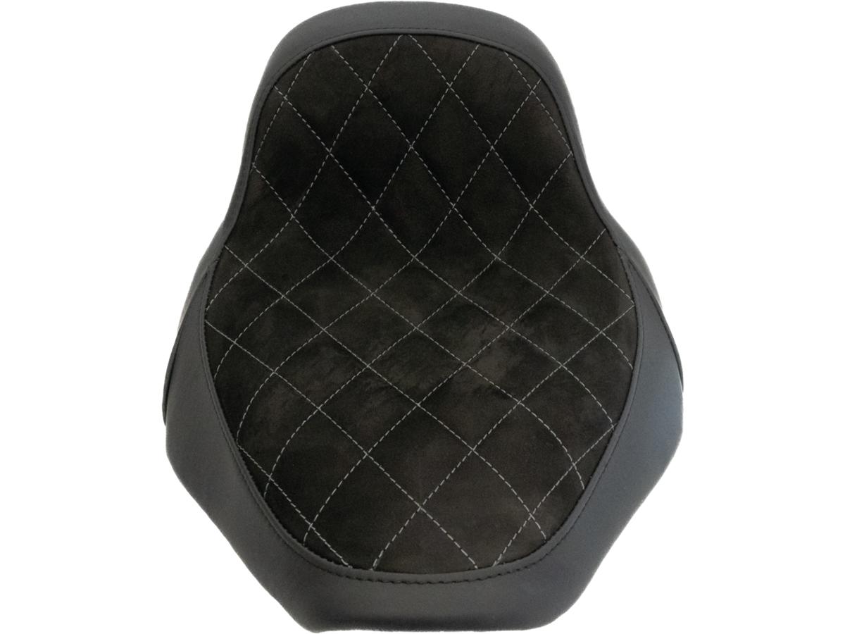 Thunderbike Nubuk Leather Solo Seat Diamond Stitch, For Thunderbike Steel Fender 200/18" And Oe Tank (Narrow Frame Models) Black Thunderbike