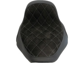 Thunderbike Nubuk Leather Solo Seat Diamond Stitch, For Thunderbike Steel Fender 200/18" And Oe Tank (Narrow Frame Models) Black Thunderbike