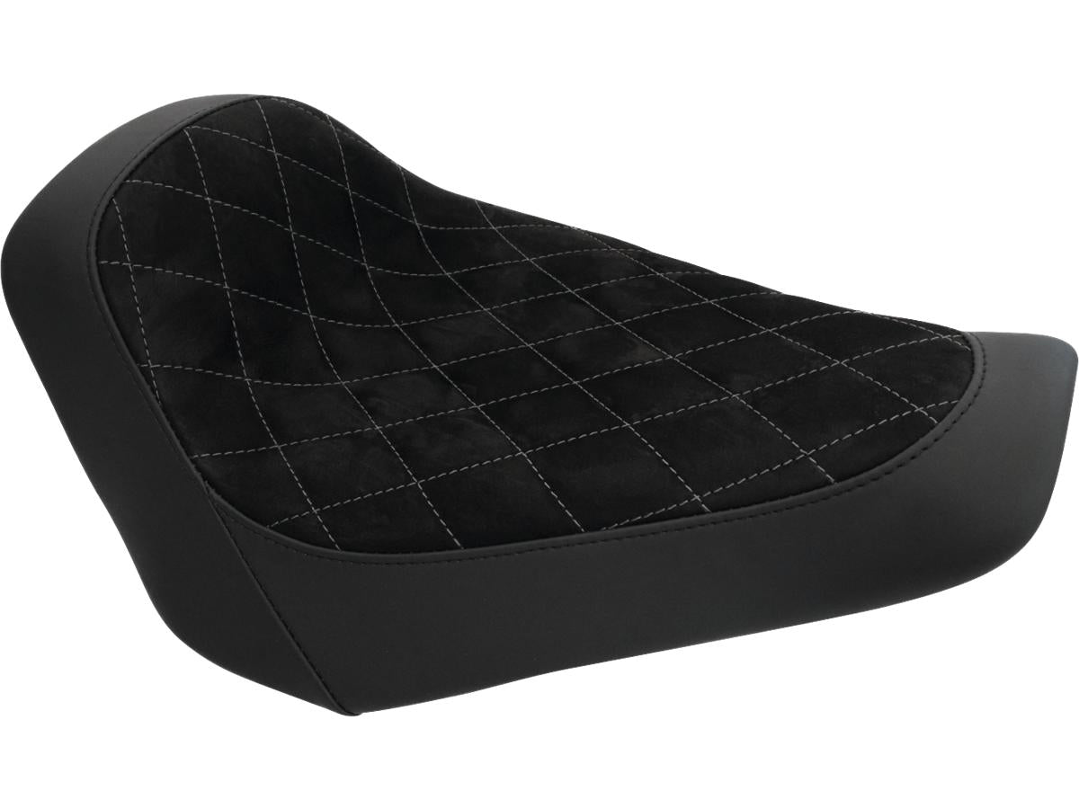 Thunderbike Nubuk Leather Solo Seat Diamond Stitch, For Thunderbike Steel Fender 260/18" And Oe Tank Black Thunderbike Default Title