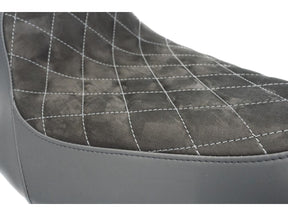 Thunderbike Nubuk Leather Solo Seat Diamond Stitch, For Thunderbike Steel Fender 260/18" And Oe Tank Black Thunderbike