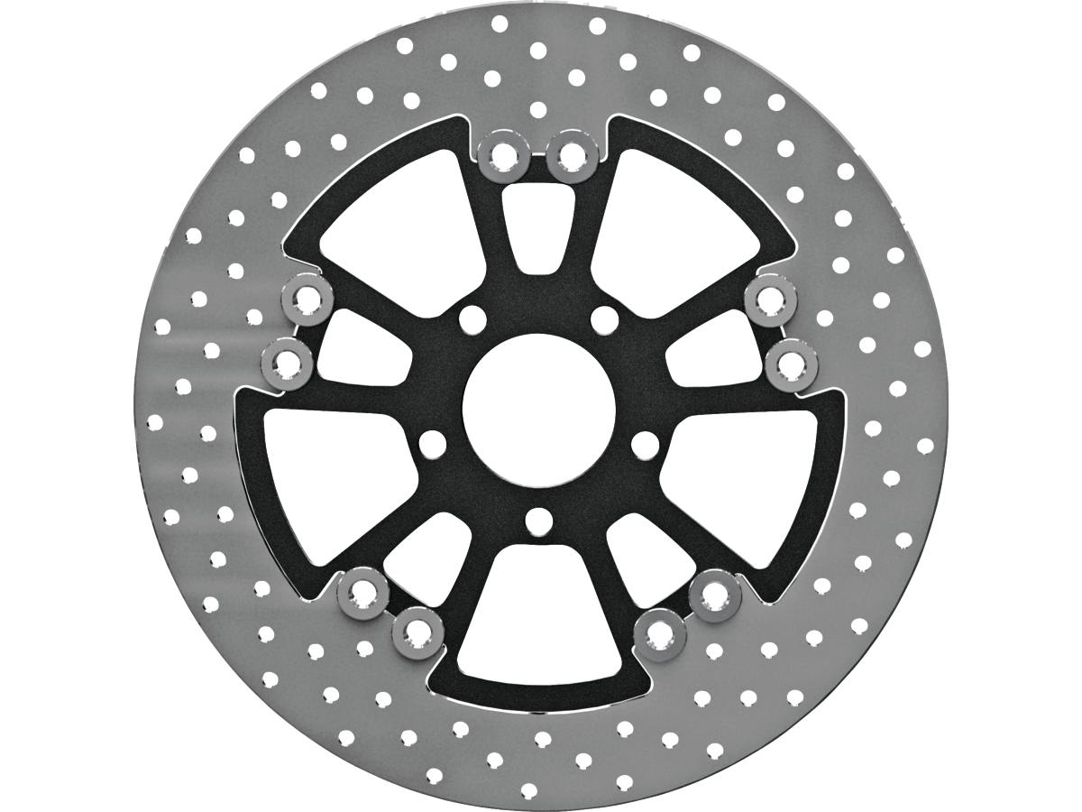 Thunderbike Round 300 Mm Floated Brake Disc Vegas Polished Front Rear Thunderbike Default Title