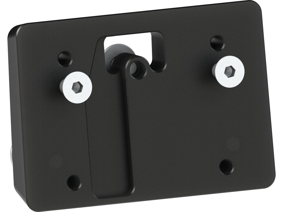 Thunderbike Mid Mount License Plate Base Plate Adapter Black Satin Thunderbike