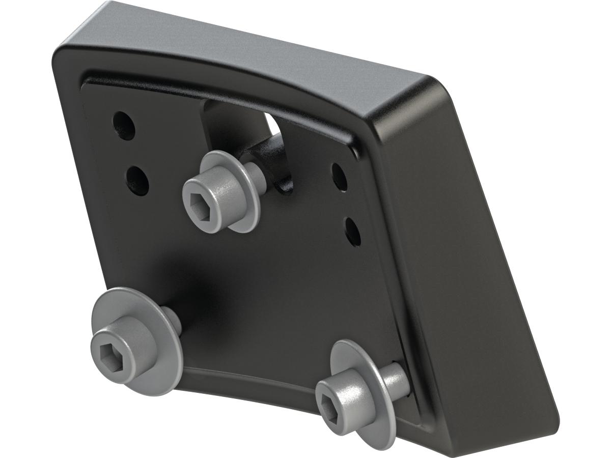 Thunderbike Mid Mount License Plate Base Plate Adapter Black Satin Thunderbike
