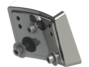 Thunderbike Mid Mount License Plate Base Plate Adapter Aluminium Polished Thunderbike Default Title