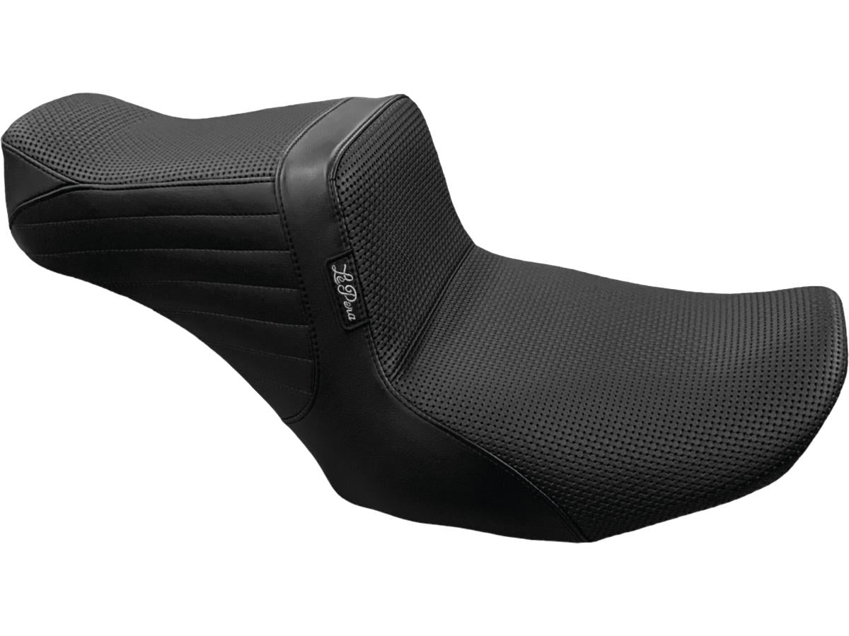 Le Pera Tailwhip Seat Basket Weave, Driver Seating: 12.5" Wide, Passenger Seating 7,5" Wide Black Vinyl Le Pera Default Title